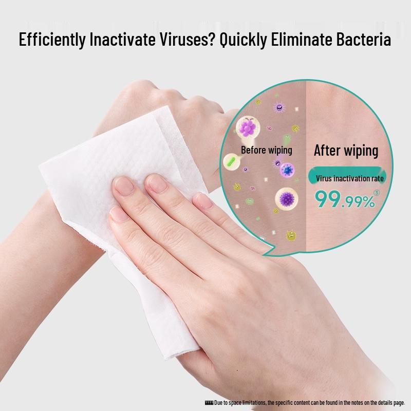 Portable 75% Alcohol Disinfection Wipes for Students - Disposable, Sterilizing, Stand-up Pack