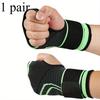 1PAIR Sports Strap Palm Guard Outdoor Sports Weightlifting Fitness Wrap Wrist Elastic Pressurized Strap Palm Guard