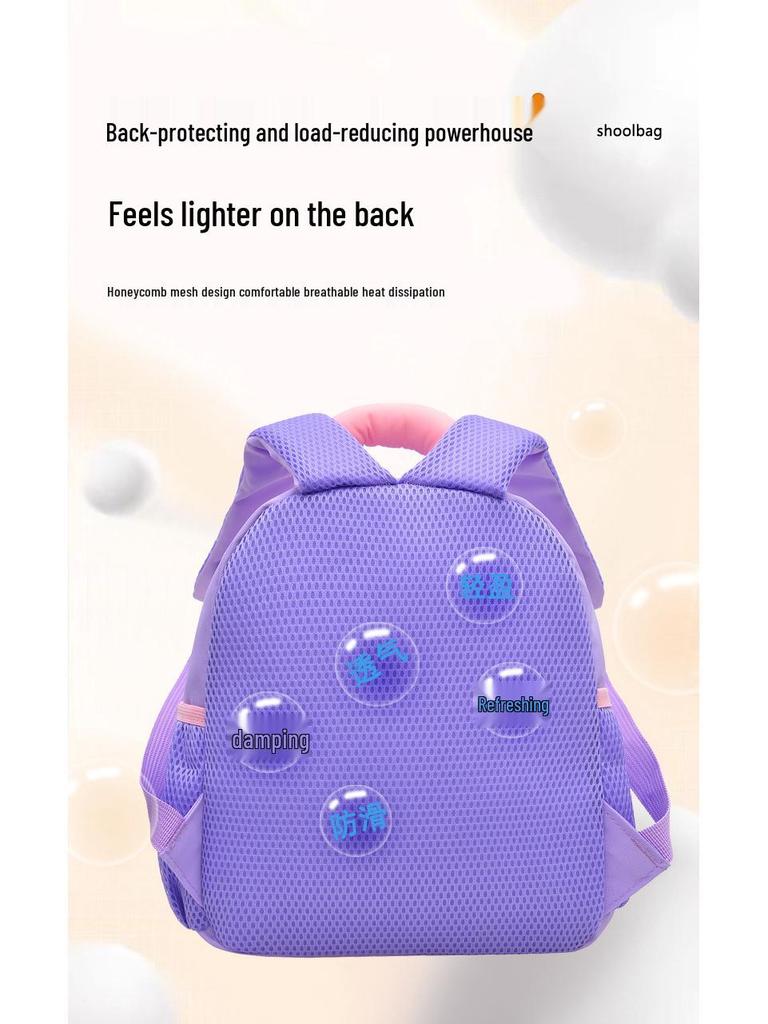 Cute Cartoon Kindergarten Backpack for Kids Ages 3-6 - Large Capacity, Double Shoulder Design