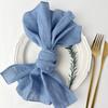 50pcs Handmade Gauze Napkins 30X30cm Cotton Cloth Napkins Fabric Serviette Gauze Table Towels for Wedding Party Baby Shower Set