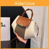 Sac bandoulière bloc de couleur chic pour femmes, élégant, en matière douce, avec un design unique et une utilisation polyvalente