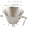 Baristas Grade Coffee Measurement Tool With Spout Stainless Steel Construction Liquid Measuring Cup