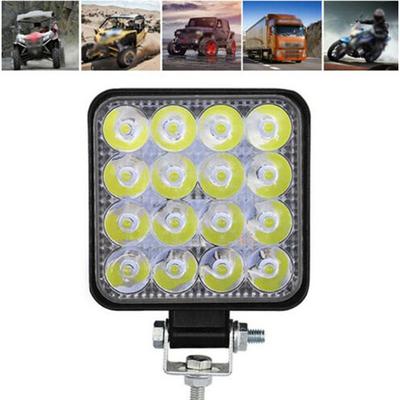Vodotěsné pracovní světlo 6000K Nárazuvzdorné 48W 16-LED světlomet pro řízení auta