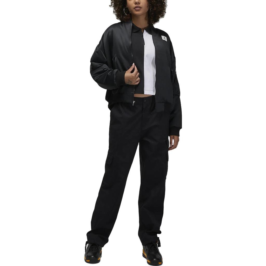 (WMNS) Air Jordan Flight Renegade Jacket 'Black' Women's DQ9802-010