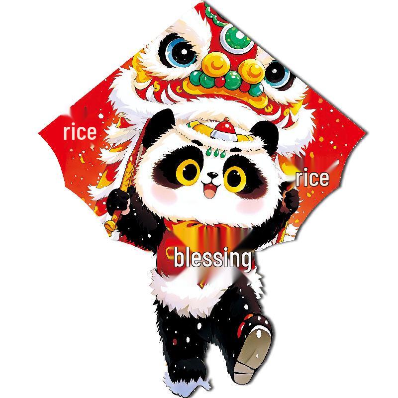 Weifang New Panda Cartoon Lion Dance Kite for Kids