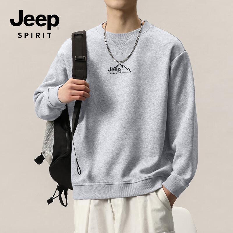 JEEP SPIRIT Herr Retro Bergstil Sweatshirt