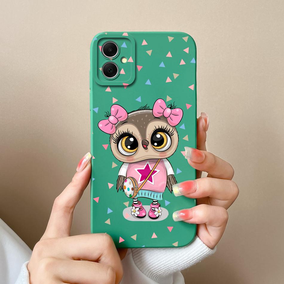For Samsung Galaxy A05 A05S Phone Cases Simple Unique Soft Liquid Silicone Camera Protection Back Cover For Samsung A 05 Funda