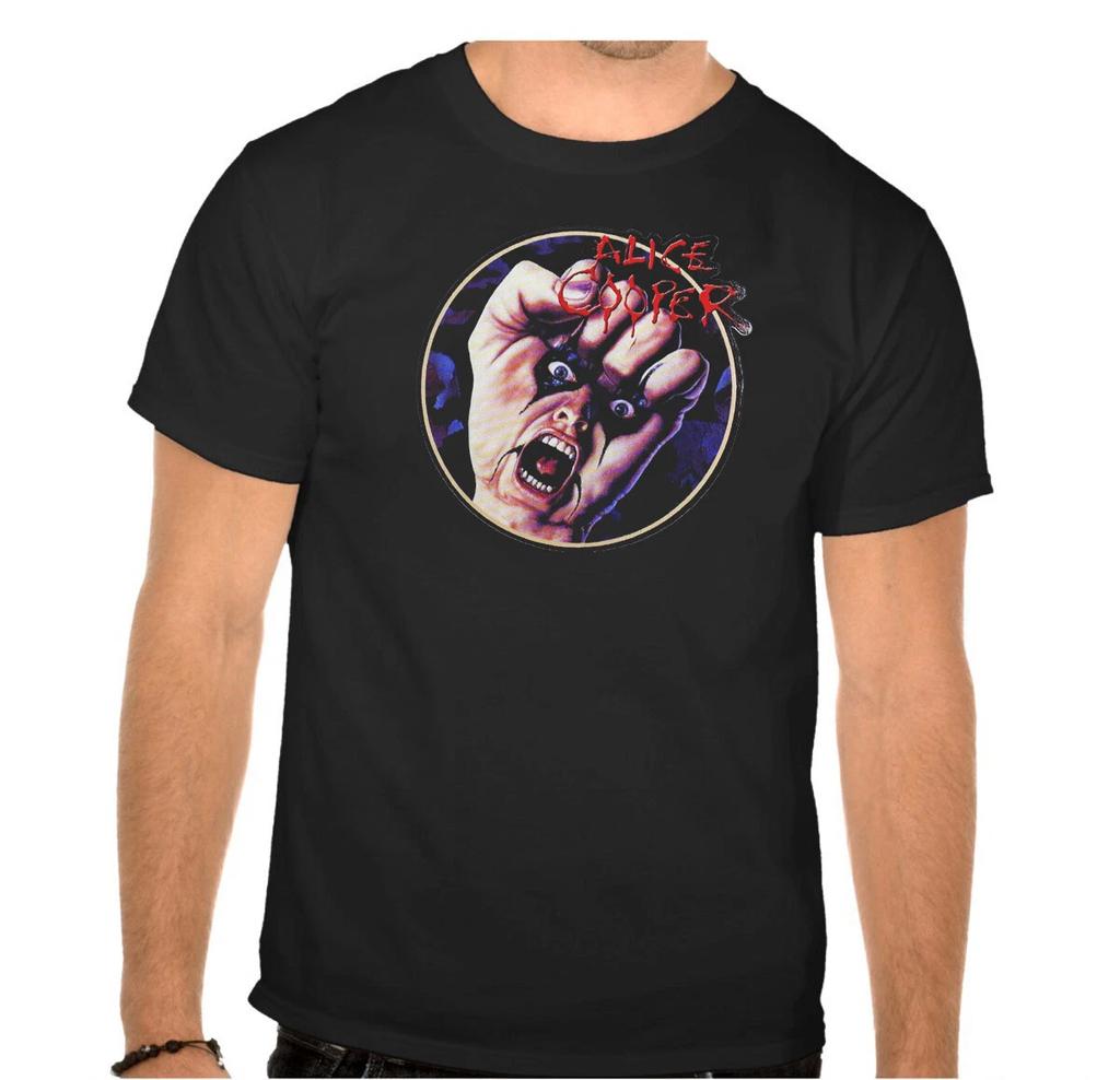 ALICE COOPER Rock Band Rock Music legends Black T-shirt -910-
