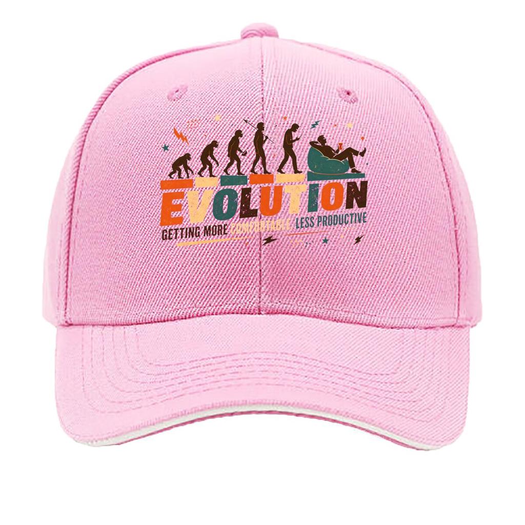 Retro Evolution Humor Graphic Quote Sandwich Baseball Cap Sun Cap Outdoor Workouts Hat