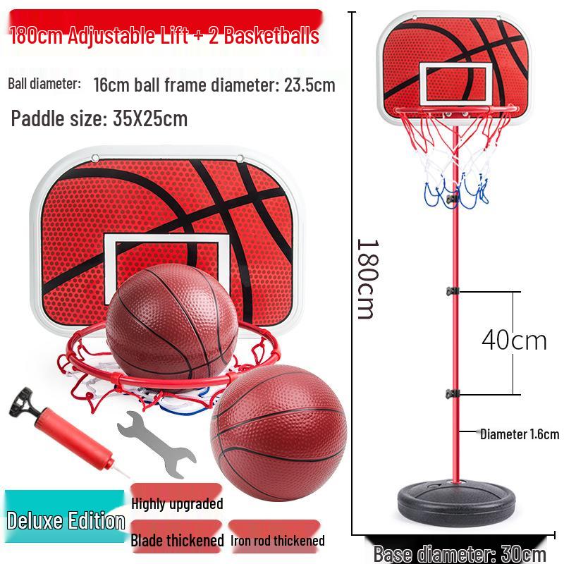 Adjustable Indoor Basketball Hoop with 6 Balls for Kids Ages 3-9