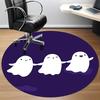 1pc Ghost Party Office Round Area Rug, Under Office Chairs Bedroom Living Room Home Decor, Room Deco