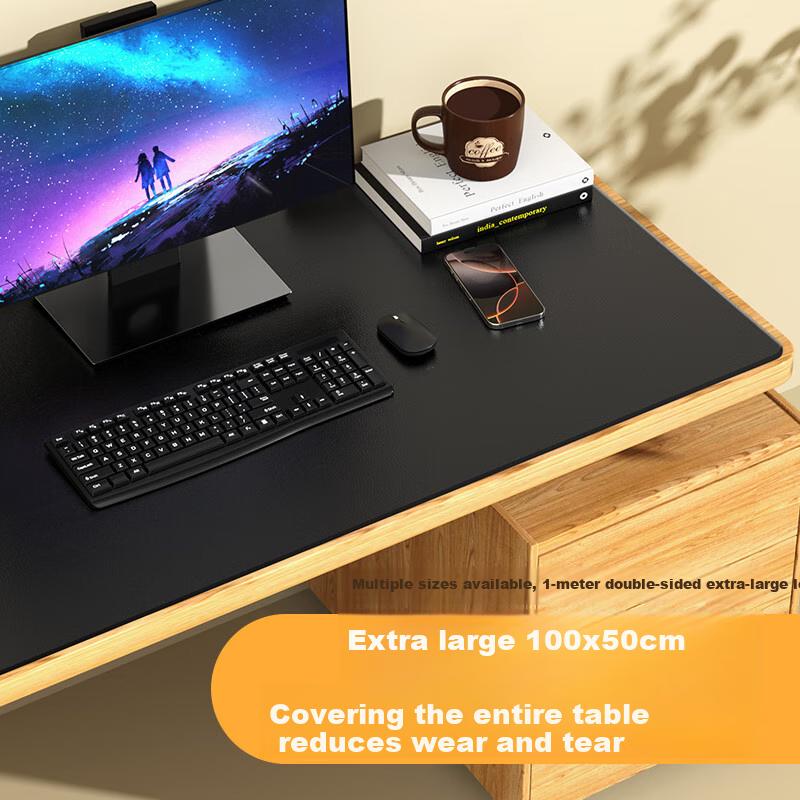DM Daimai Mouse Pad, Extra Large 1000*500, Computer Leather Desk Mat, Large Mouse Pad, Waterproof Leather Desk Cover, Writing And Keyboard Pad, MP006