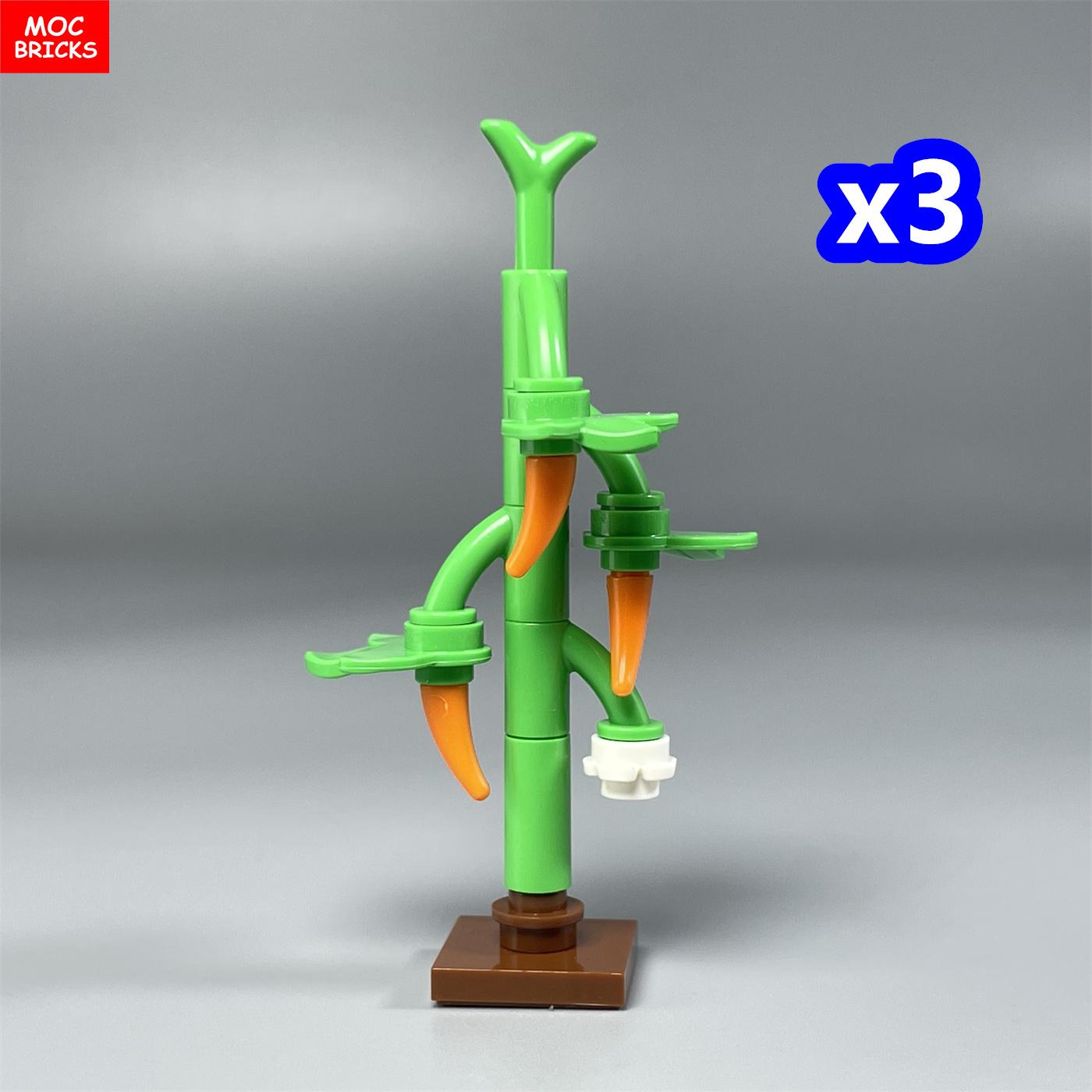 

MOC Bricks Dwarves Crops Peppers Grape Plant Vegetables Food Farm Scene Instructive Construction Blocks Assembled Children s Playthings