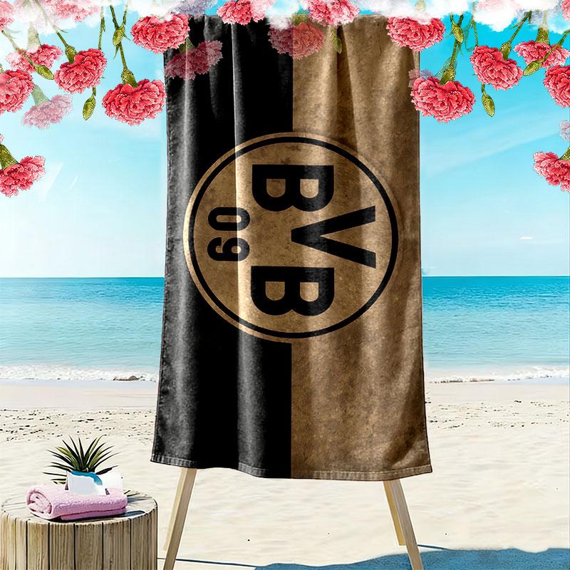 BVB Print Beach Towel, Large Soft Quick Dry Towel for Beach Camping Swimming