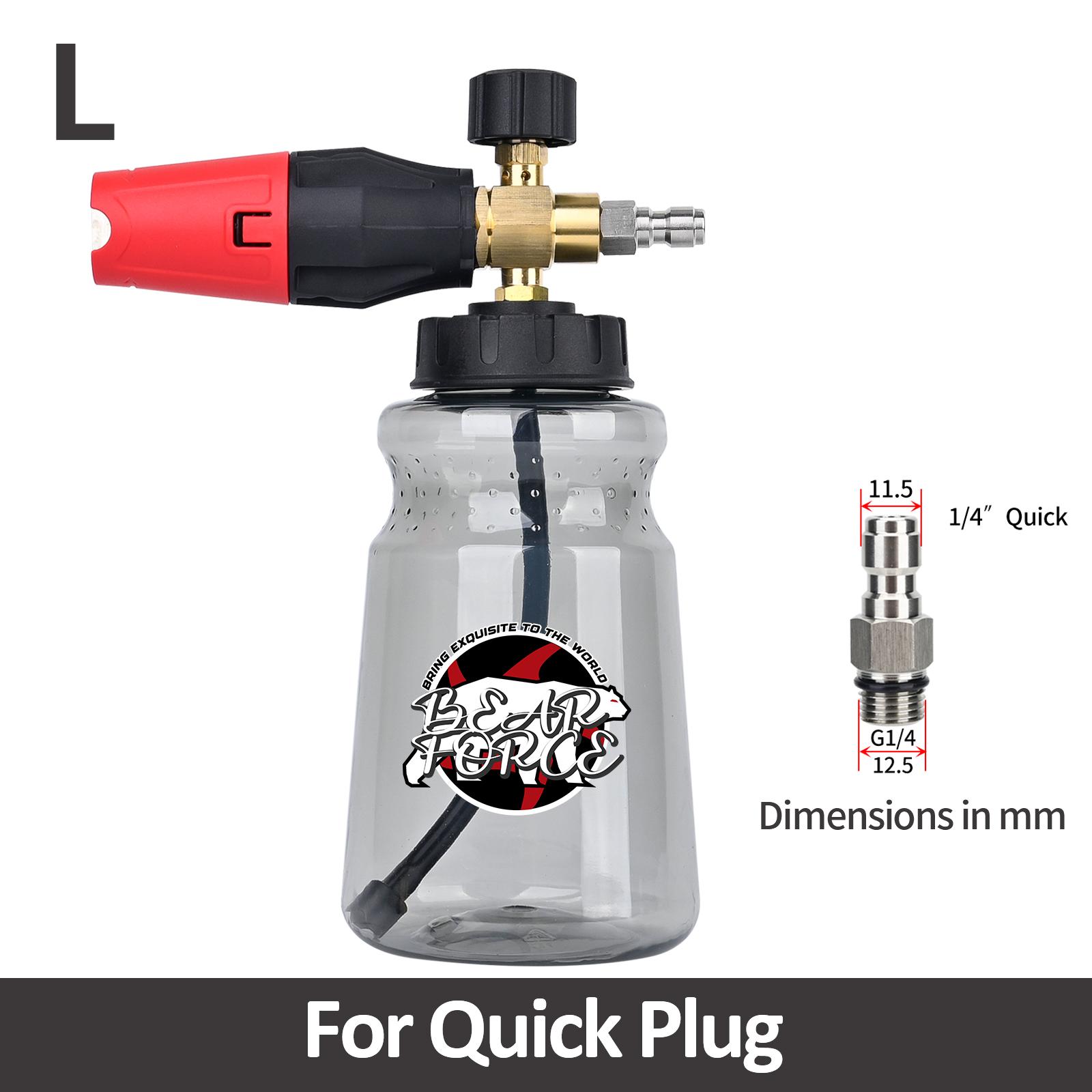 

Мойка высокого давления для пены для снега, насадка для пены, автомойка, пенообразователь для Karcher Elitech Daewoo Bort AR Bosche Mac, мойка высокого давления розовый