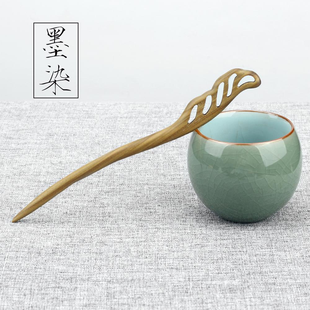 47Style Retro Sandalwood Hair Clip Hairpin Chinese Ancient Carved Wooden Chopstick Hair Stick Cosplay Party Headwear Accessories