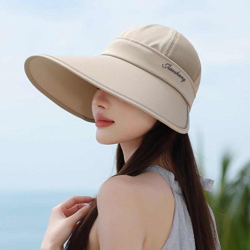 Polyester Sun Hat With Large Brim For Outdoor Sun Protection And Fashion Casual Wear
