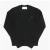Ami Women Knit Small Heart Logo Fks826 001 009