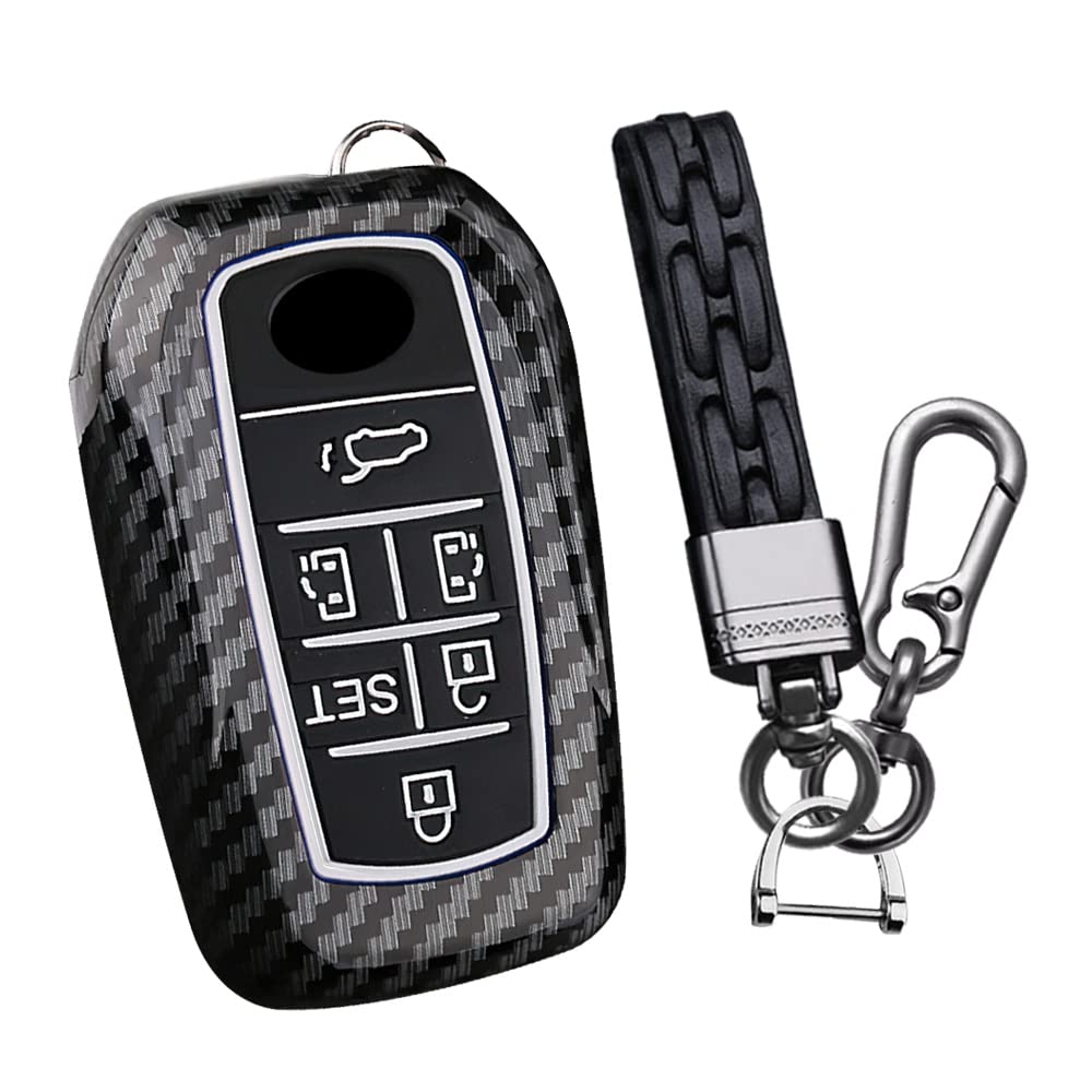 

Чехол для ключа Ключ Ключ TOYOTA Alphard 30 Поздний и Ранний Vellfire 30 Поздний и Ранний Подходит для Не легко выпасть Карбоновый Черный Toyota, Держатель, Чехол,