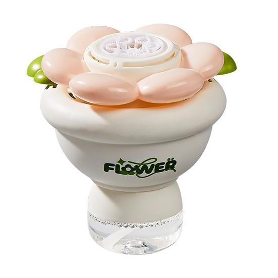 

Flower Bubble Machine Automatic Bubble Blower with Light One-Click Bubble Maker with Continuous Dense Bubbles Effect for Kids Parties Gifts бежевий