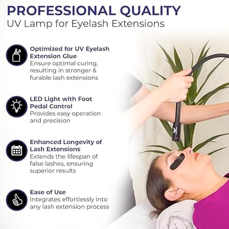 Floor Adjustable UV Eyelash Grafting Lamp Nail Drying Lamp Beauty Nail Special Lamp Beautiful Eyelash Extension Glue UV Curing