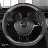 D/O Shape 36cm Carbon Fiber Car Steering Wheel Cover Size S for Honda Civic Ciimo Jade SUZUKI Alto NISSAN Juke Auto Accessories