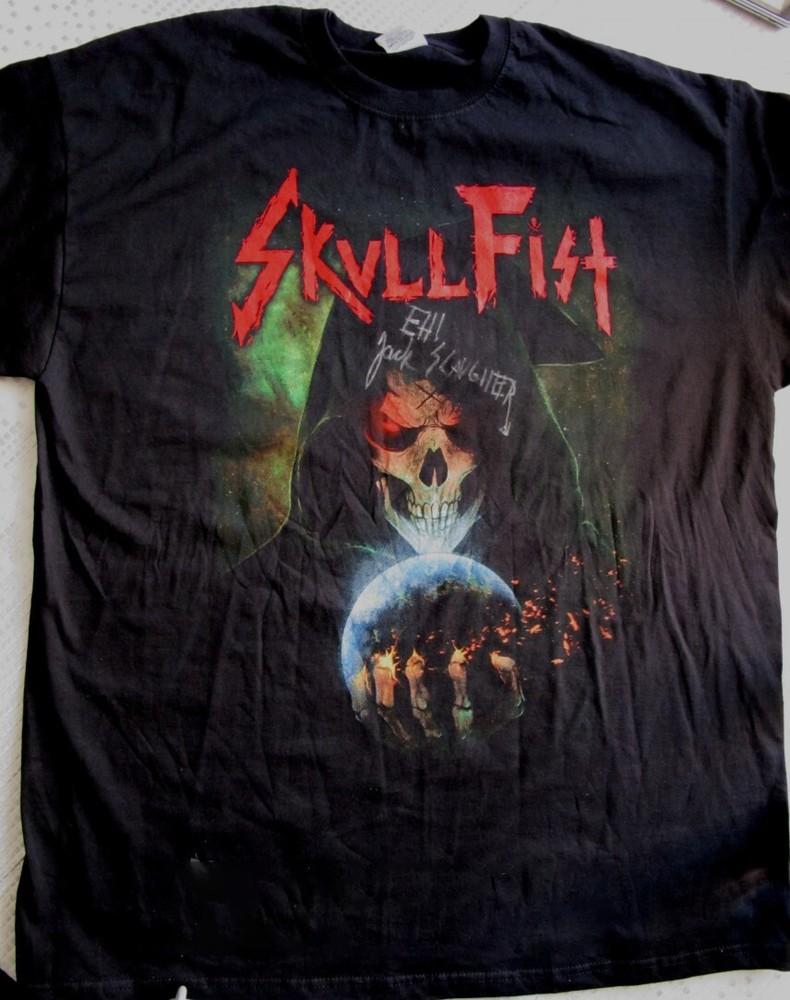 New Skull Fist Band Cotton Black Shirt Unisex Concert S to 5XL EL0290 Unisex T-Shirt S