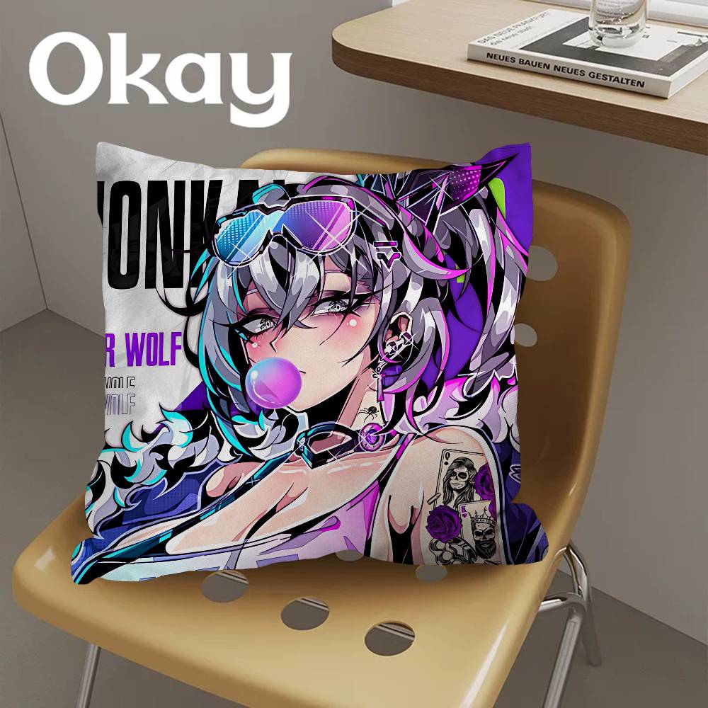 Anime Sexy Mädchen Niedlicher Kissenbezug Sofa Kissenbezug Heim Zimmer Dekoration Kinder Geschenk