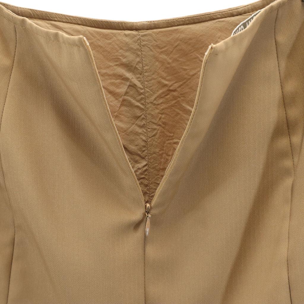 MIUMIU made in Italy Midi Skirt 38 beige Women Used