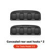 YZ Foldable Car Seat Hooks for Tesla Model 3 Y Highland 2020-2025 4 in 1 Hidden Car Seat Back Hanger Car Interior Accessories
