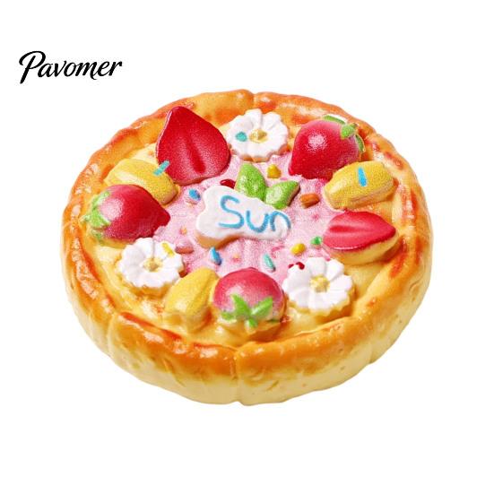 Handmade Jewelry Making Components 2Pcs Mini Resin Pizza Ornaments, Realistic Miniatures, Tiny Doll Mansion Props Food Ornaments for DIY Craft