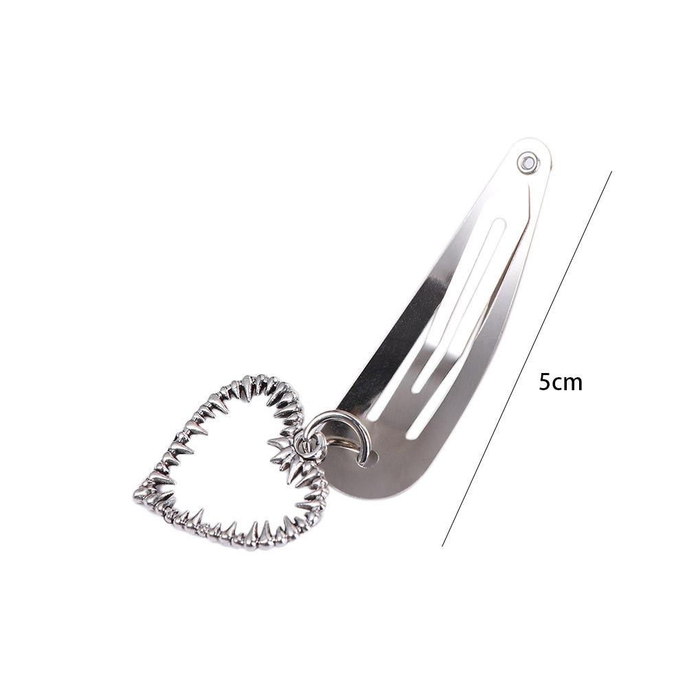 Water Drop Clip Bear Cool Cross Barrette Punk Hair Clip Women Hair Accessories Korean Style Hairpin