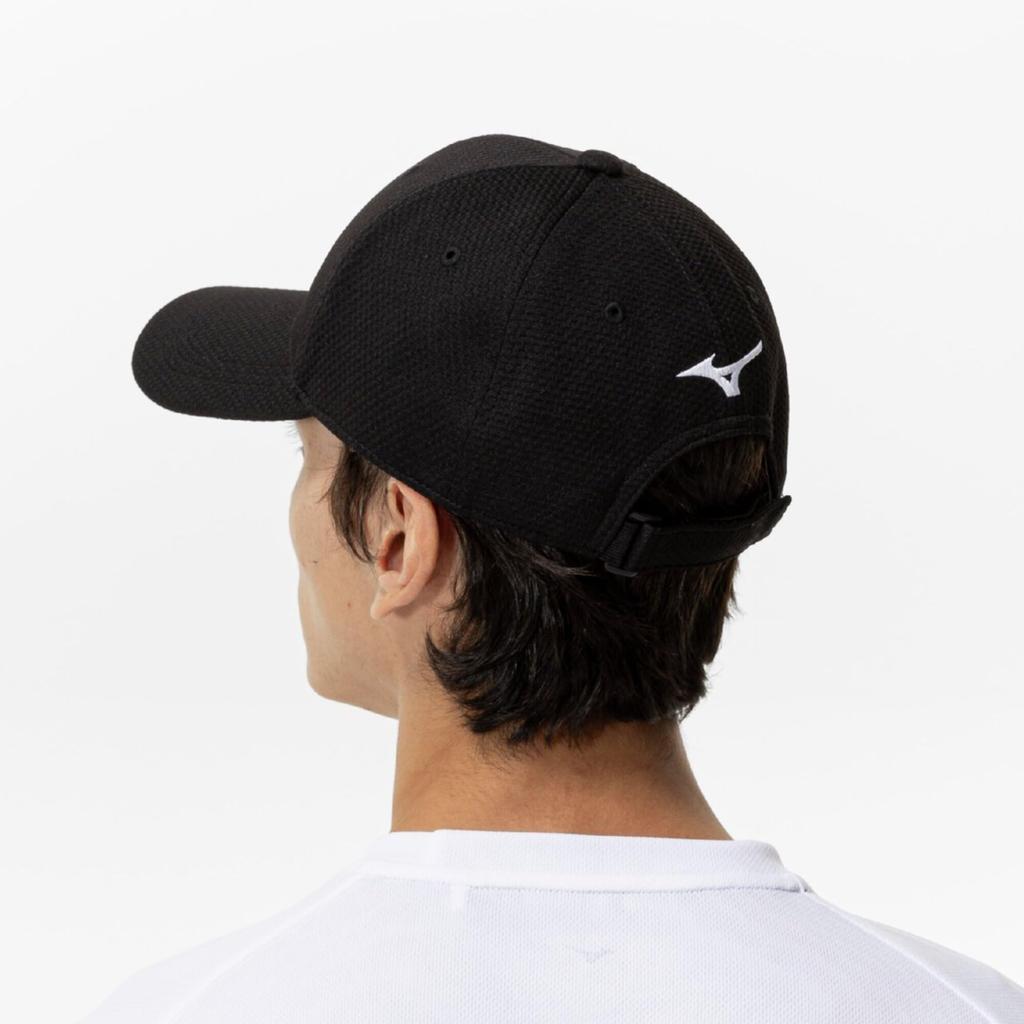 Mizuno Tennis One Size Fits Perfect for Club Activities Cap, 62JWC000, Unisex, Black, Most,