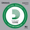 D'Addario Daddario Electric Guitar Rose String Nickel .072 NW072 Set of 10 [Domestic Genuine]
