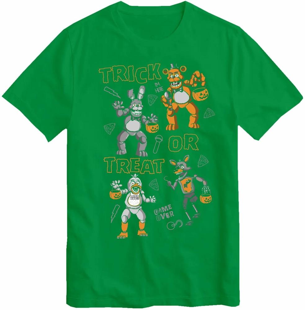 Five Nights Tshirt Trick Or Treat Freddys Kids At Freddys Boys Girls Unisex Unisex S