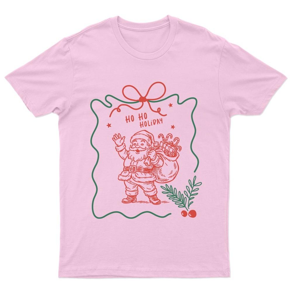 Ho Ho Holiday Christmas Santa Claus Unisexs Unisexs Graphic Tee