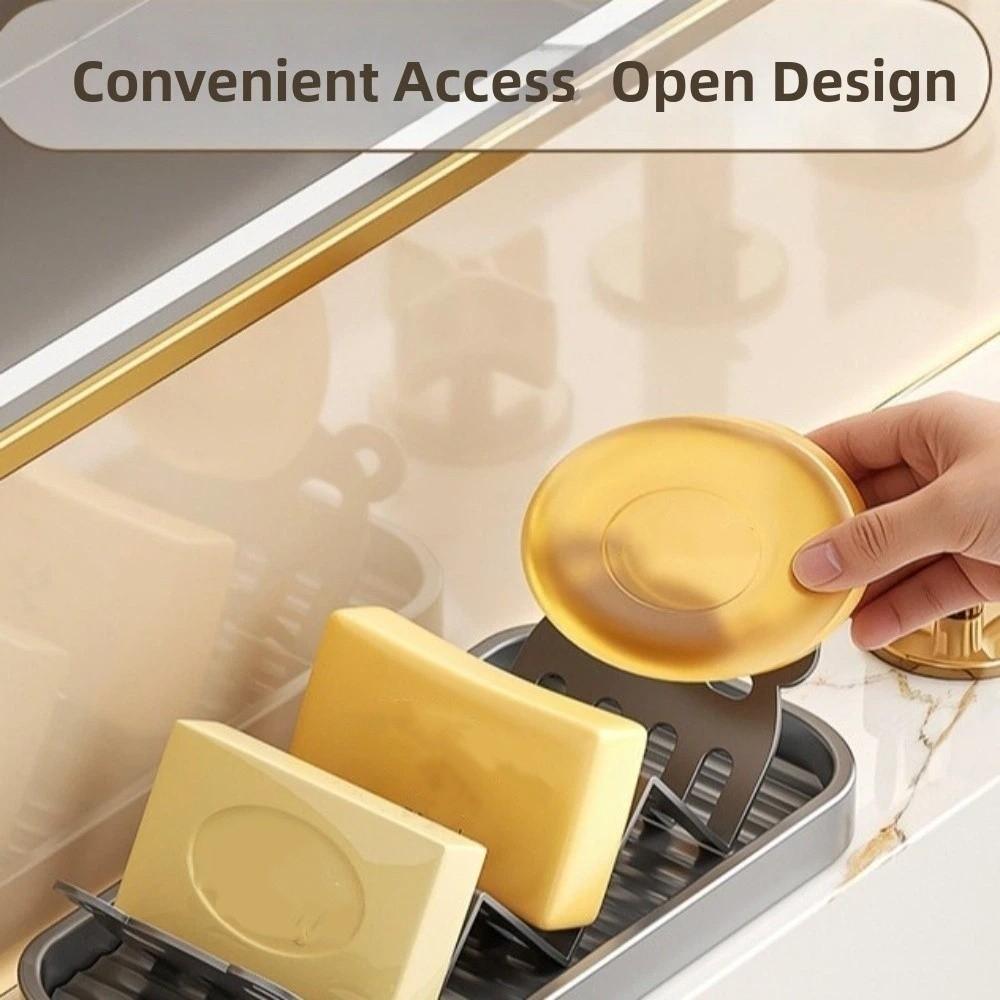 Úspora místa Držák na mýdlo a houbičku Odnímatelný talířek na mýdlo Podložka pod dřez na odkapávání Krabička na mýdlo Pro domácí použití