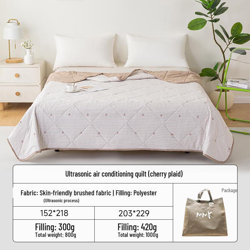 

Охлаждающее летнее одеяло Duo Xi Ai 2024 — ультразвуковое, с кондиционером, тонкое, можно стирать в стиральной машине Small (152x218cm)