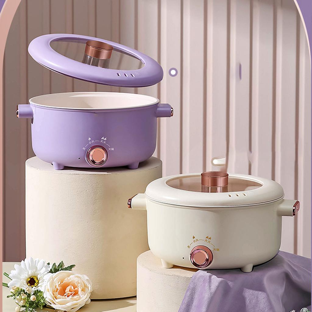 Pentola elettrica da cucina 3,5 l 3 modalità di temperatura antiaderente multifunzione cucina elettrica per cucinare a casa