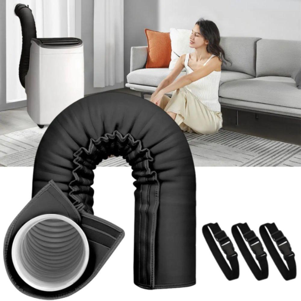 Cubierta de Manguera Aislada Reutilizable para Aire Acondicionado Funda Impermeable Cubierta de Manguera de Aire Acondicionado Ventilación de Escape