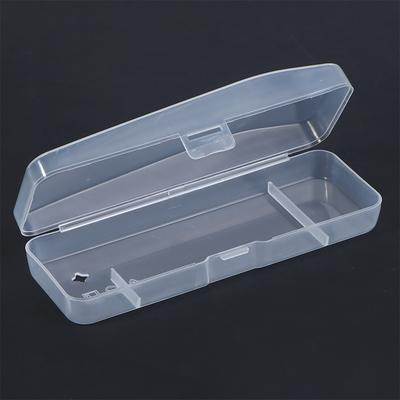 Contenitore per rasoio portatile da uomo, contenitore per macchina da barba, scatola per rasoio, scatola di plastica trasparente per riporre il rasoio