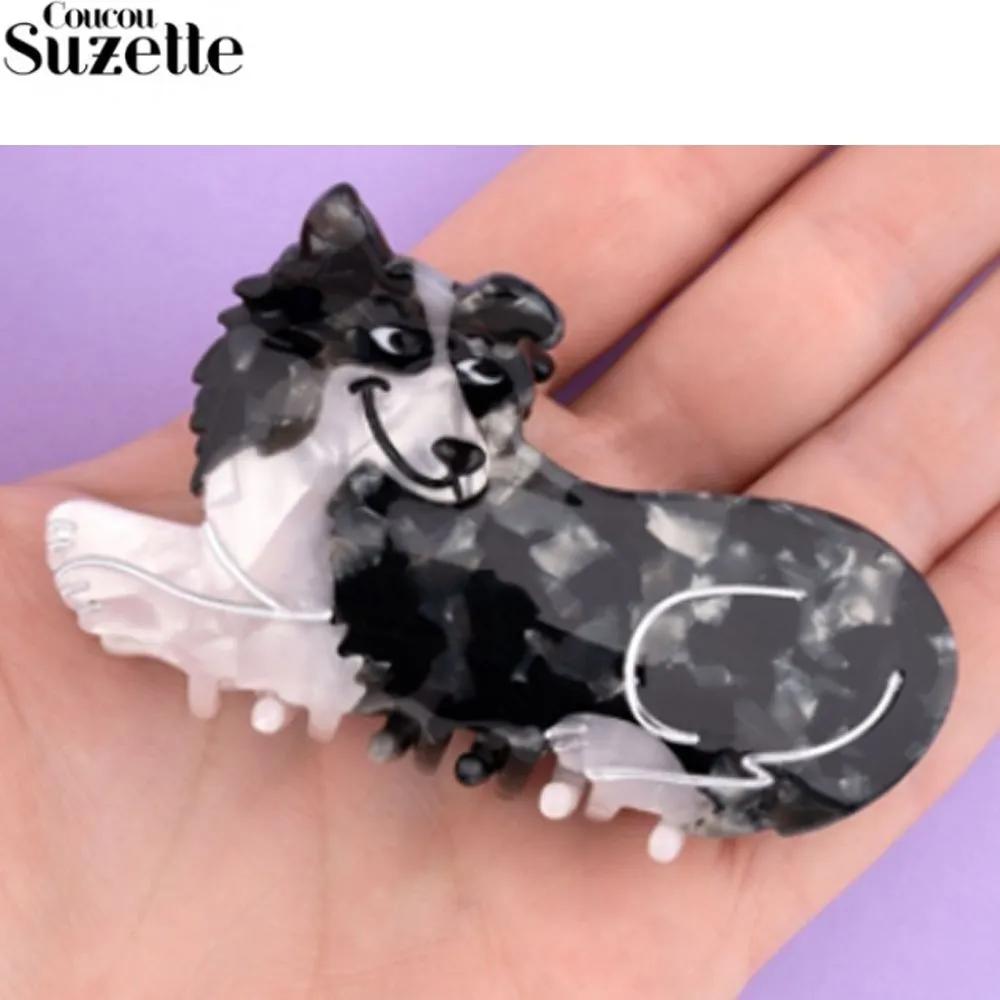 COUCOU SUZETTE puppy hairpin hair clip claw clip Border Collie