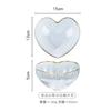 Cute Heart Shaped Glass Bowl Frosted Phnom Penh Clear Dessert Fruit Salad Bowl Large Water Cup Household tableware mx9231542