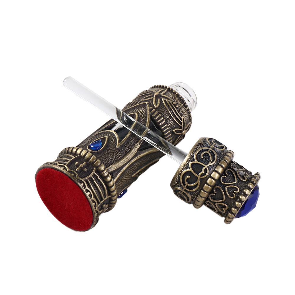 Dubai Metal Essential Oil Dropper Bottle Empty Cosmetics Container Perfume Bottle Refillable Bottle