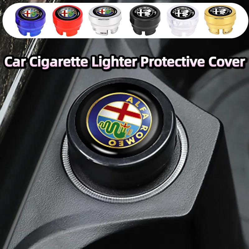 IJOPV1 Car Cigarette Lighter Button Replacement Plug Dust Cover For Alfa Romeo 159 Giulietta Giulia 147 Mito 156 166 GT Stelvio Gloria