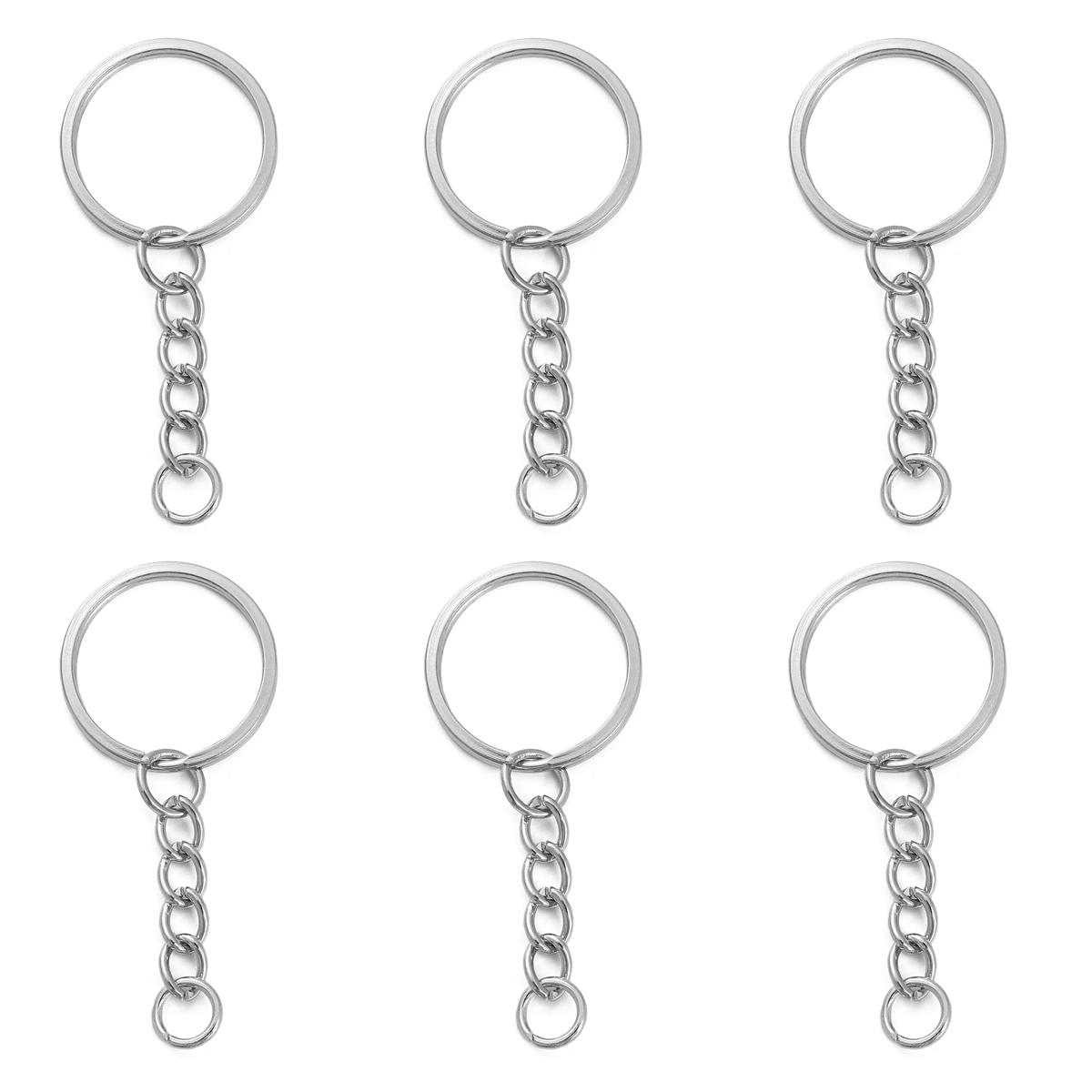

Железное Плоское Кольцо Брелок Подвеска Одинарное Кольцо Цепочка Пряжки Соединитель Для DIY Изготовления Ювелирных Изделий 55mm 10pcs