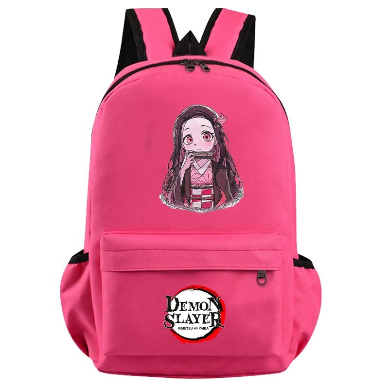 Anime Demon Slayer Backpack for Boy Girl Back To School Bag Large Capacity Backpack Bookbag for Kid Men Women Travel Bag Mochila