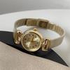 Mini Small Brown Watch Retro Ladies Light Luxury Niche Art Medieval Small Gold Watch