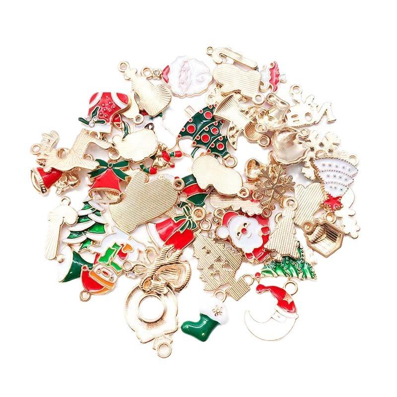 Diy Christmas Oil Drop Alloy Accessories Handmade Pendant Pendant Material Bag Jewelry Accessories