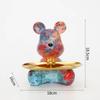 18.5cm Graffiti New Bear Figurine Home Decoration Animal Statue Keys Storage Shelf Modern Room Sculpture Table Decor  Statues